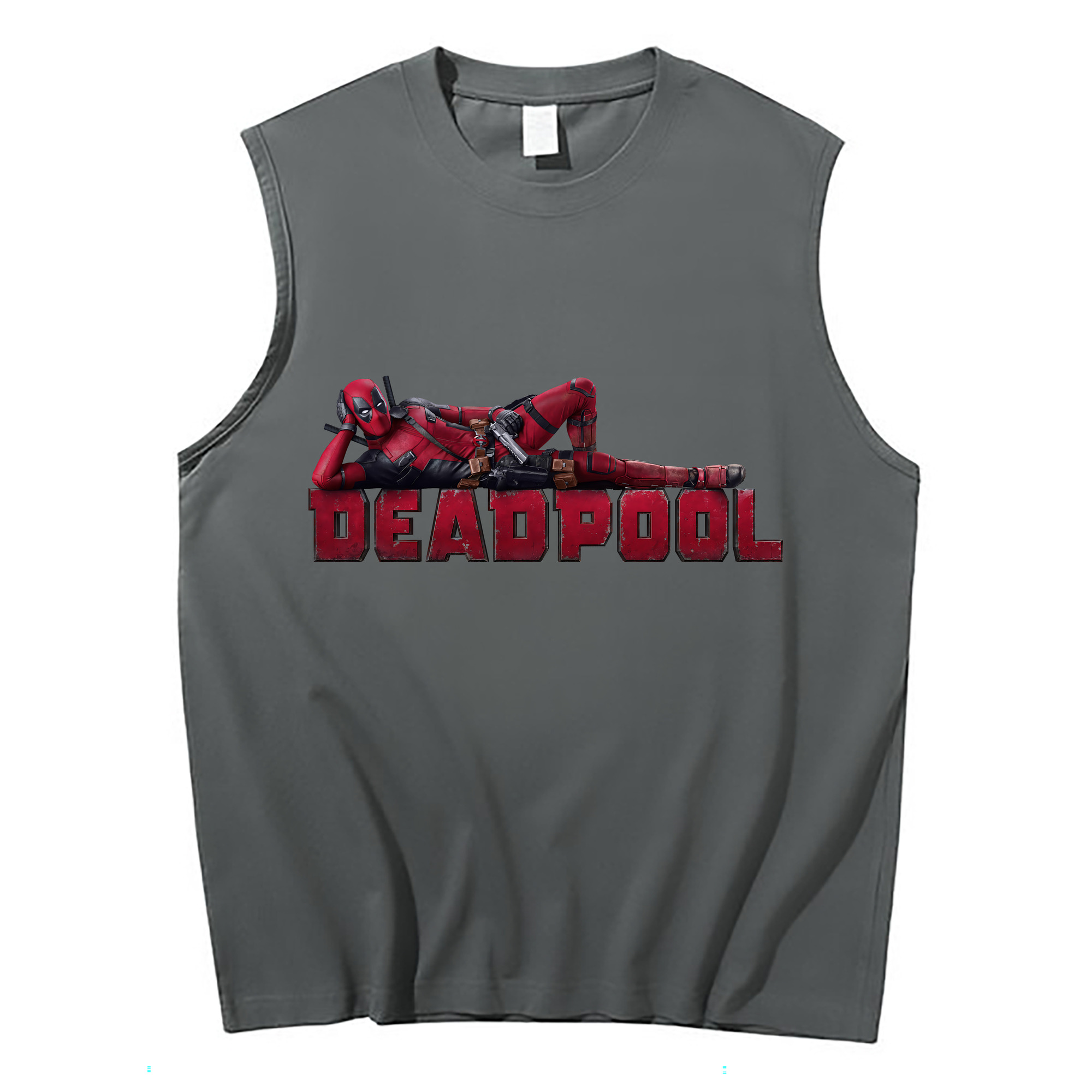 （画像用） Deadpool デッドプール コットン100％タンクトップ（フロントプリント）